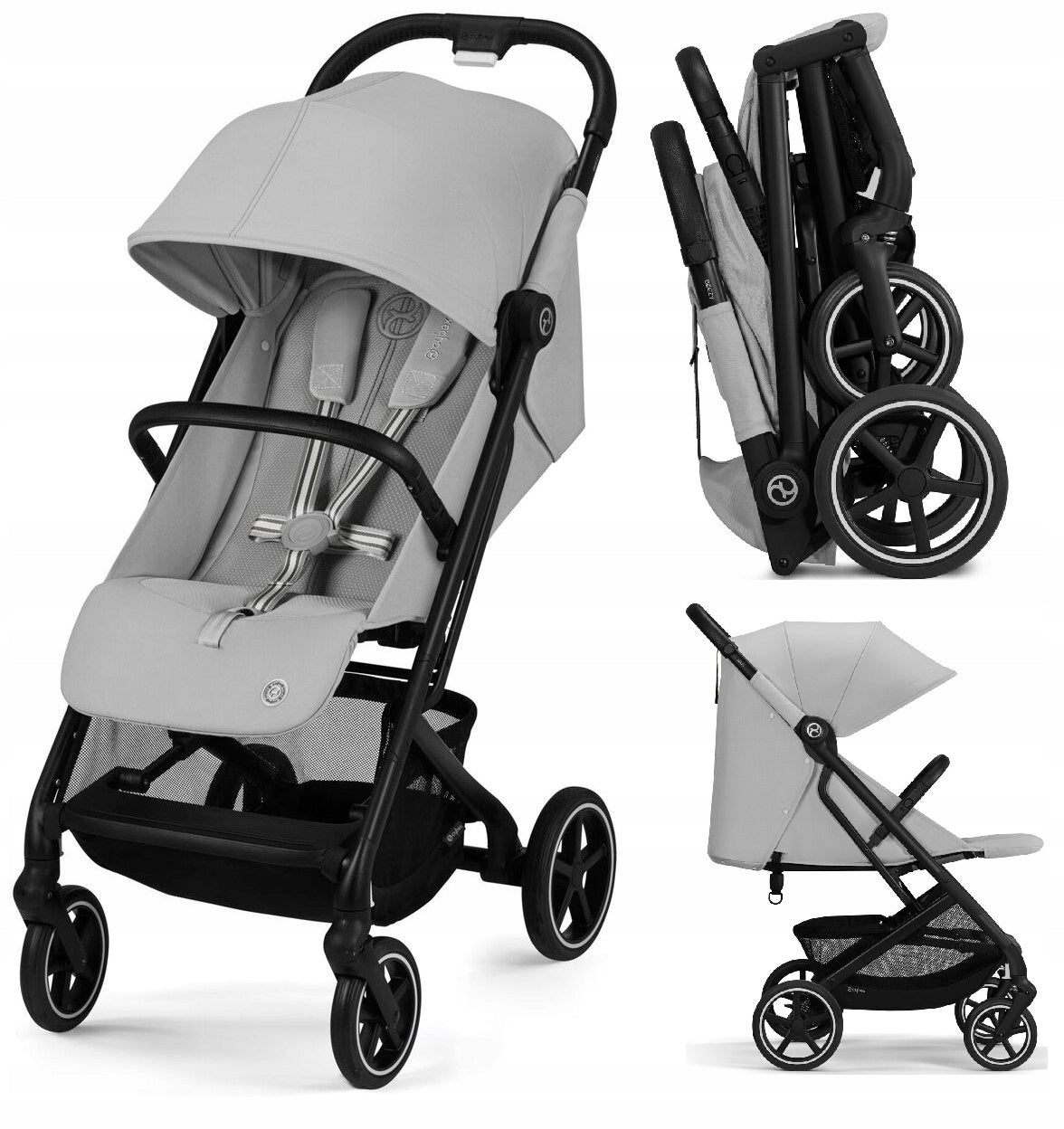 Cybex Beezy Stroller Frame Black Fog Grey 2024