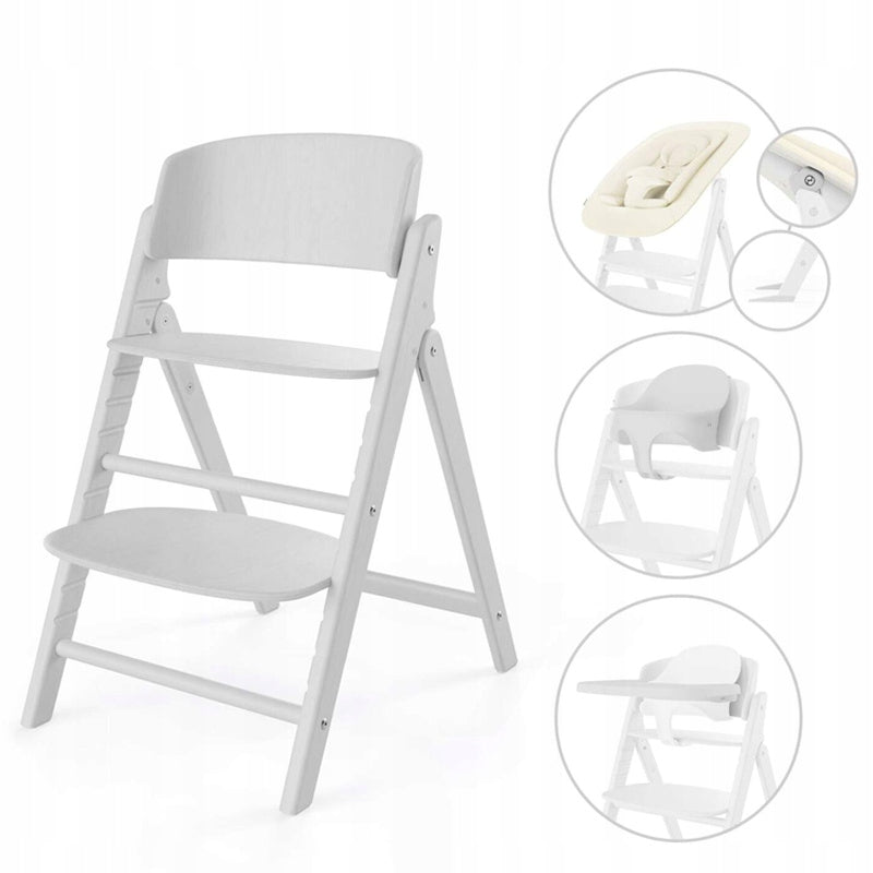 Cybex Click & Fold 4in1 All White High Chair