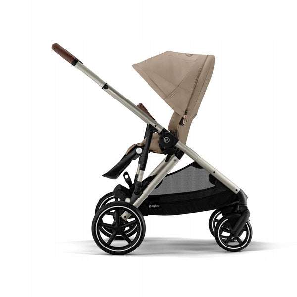 Cybex Gazelle S Stroller Frame Taupe Almond Beige Color shades of brown and beige