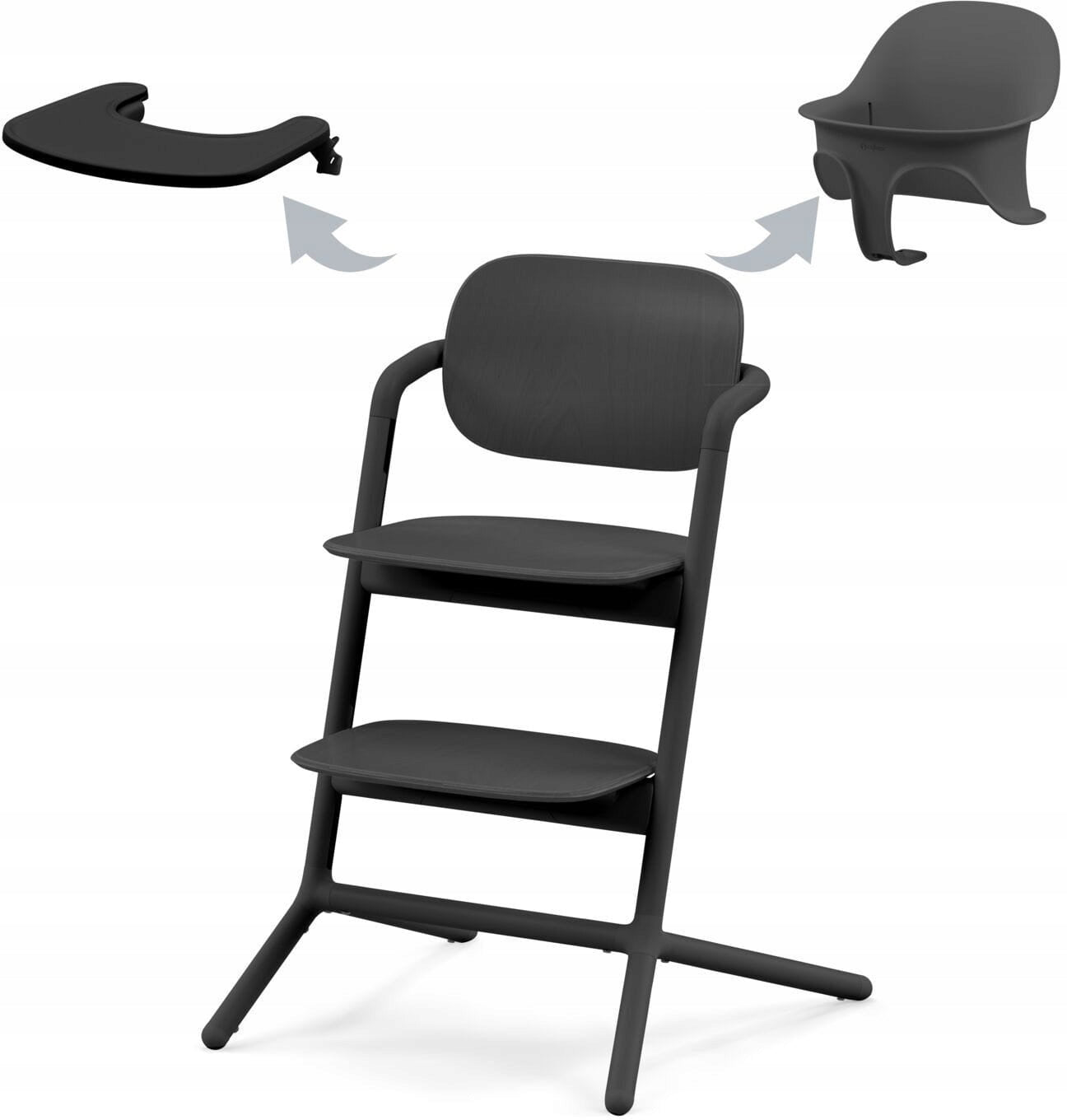 Cybex Lemo 2 Highchair Baby Feeding Chair Set 3in1 | Black