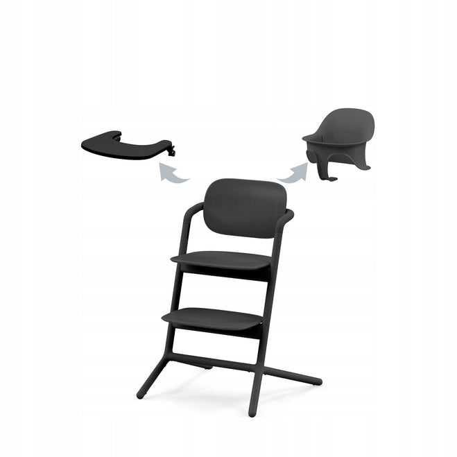 Cybex Lemo 3in1 Set Stunning Black Highchair