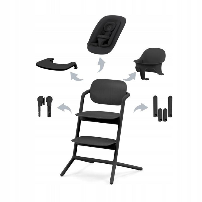 Cybex Lemo 4in1 Set Stunning Black Highchair