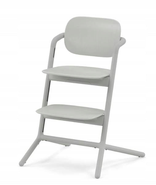 Cybex Lemo Highchair Sand White Color shades of gray and silver