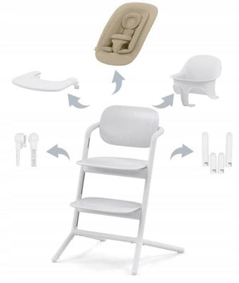 Cybex Lemo Rocker Chair Set 4in1 All White