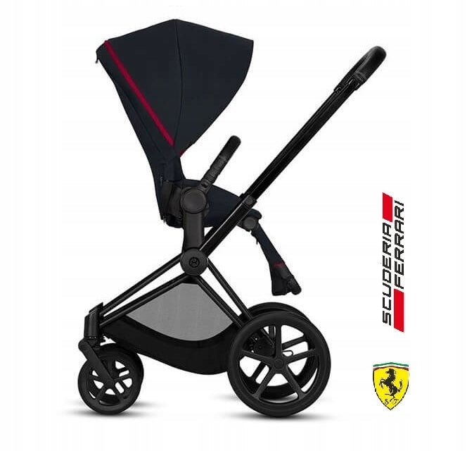 Cybex Priam 2.0 Seat Pack – Ferrari seat upholstery in Victory Black Brand Cybex