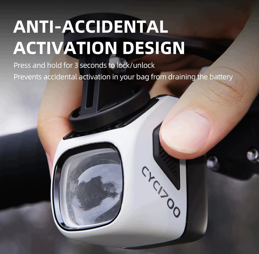 Cyclami Front Bike Light 1700 Lumens with Remote Control 4000mAh Manufacturer code cyc1700