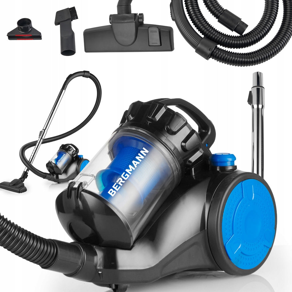 Cyclone Bagless Vacuum Cleaner BERGMANN 3500 W 2L HEPA Filter Adjustable