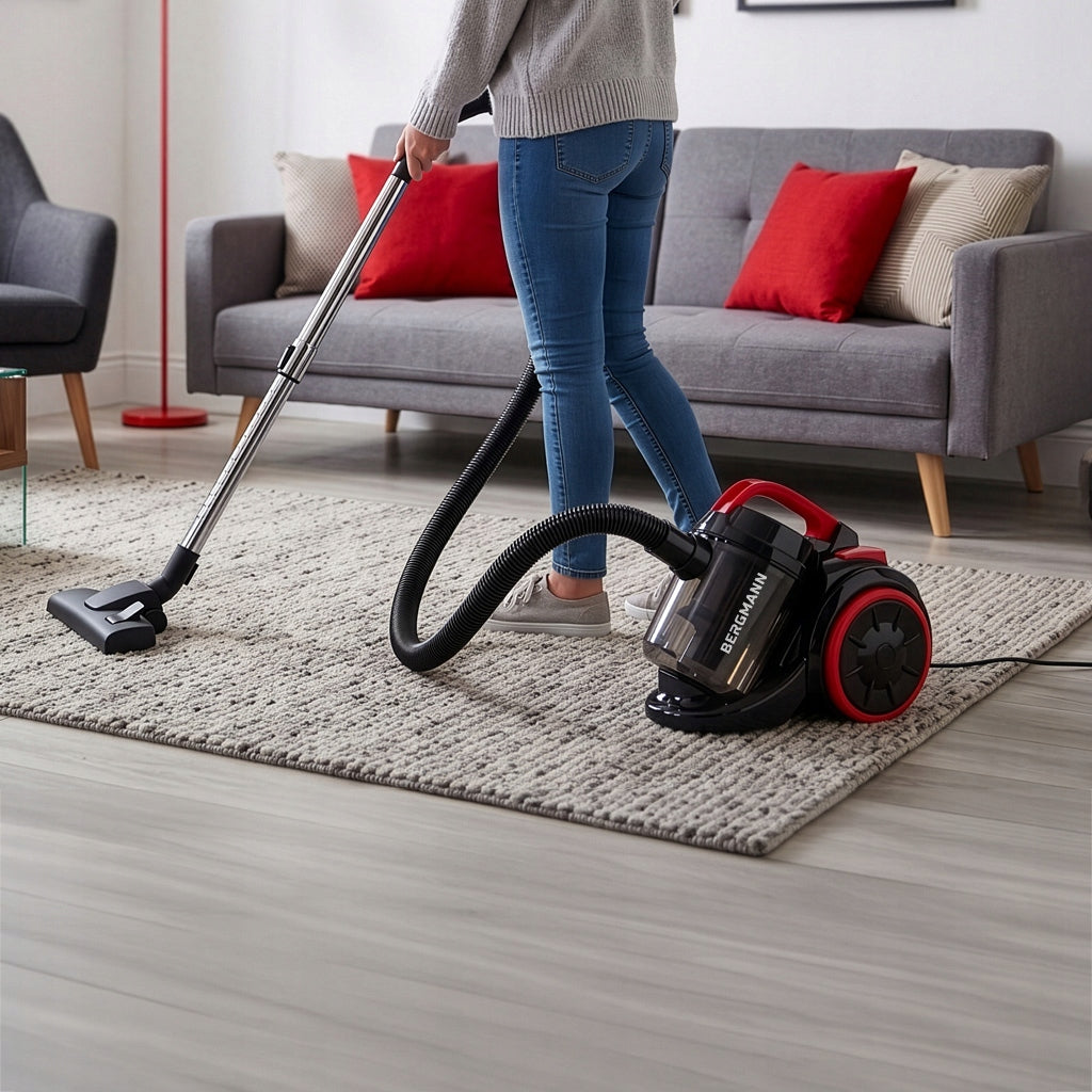 Cyclone Bagless Vacuum Cleaner BERGMANN 3500 W 3L HEPA Filter Dominant color black