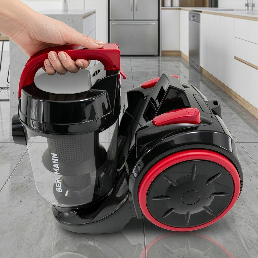 Cyclone Bagless Vacuum Cleaner BERGMANN 3500 W 3L HEPA Filter Vacuum cleaner type bagless
