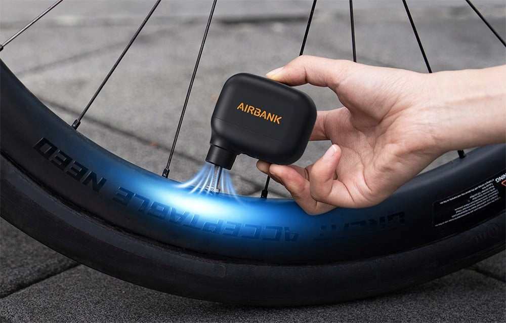 Cycplus AS100 POCKET SE AIRBANK Mini Bicycle Pump Rechargeable USB-C Manufacturer code AS100