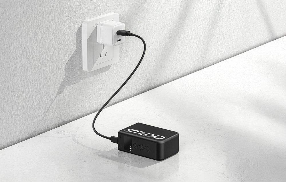 Cycplus AS2 Pro Max Mini Electric Pump 120 PSI LED USB-C Bike 600 mAh Color black