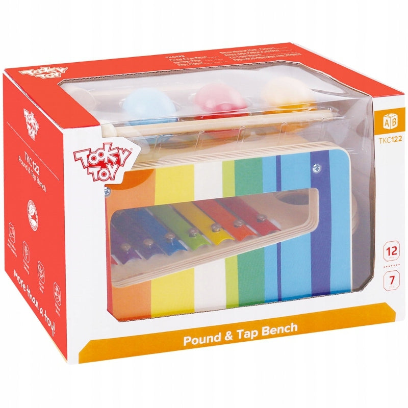Set Musikinstrumente aus Holz 2in1 Tooky Toy ab 12 Monaten 