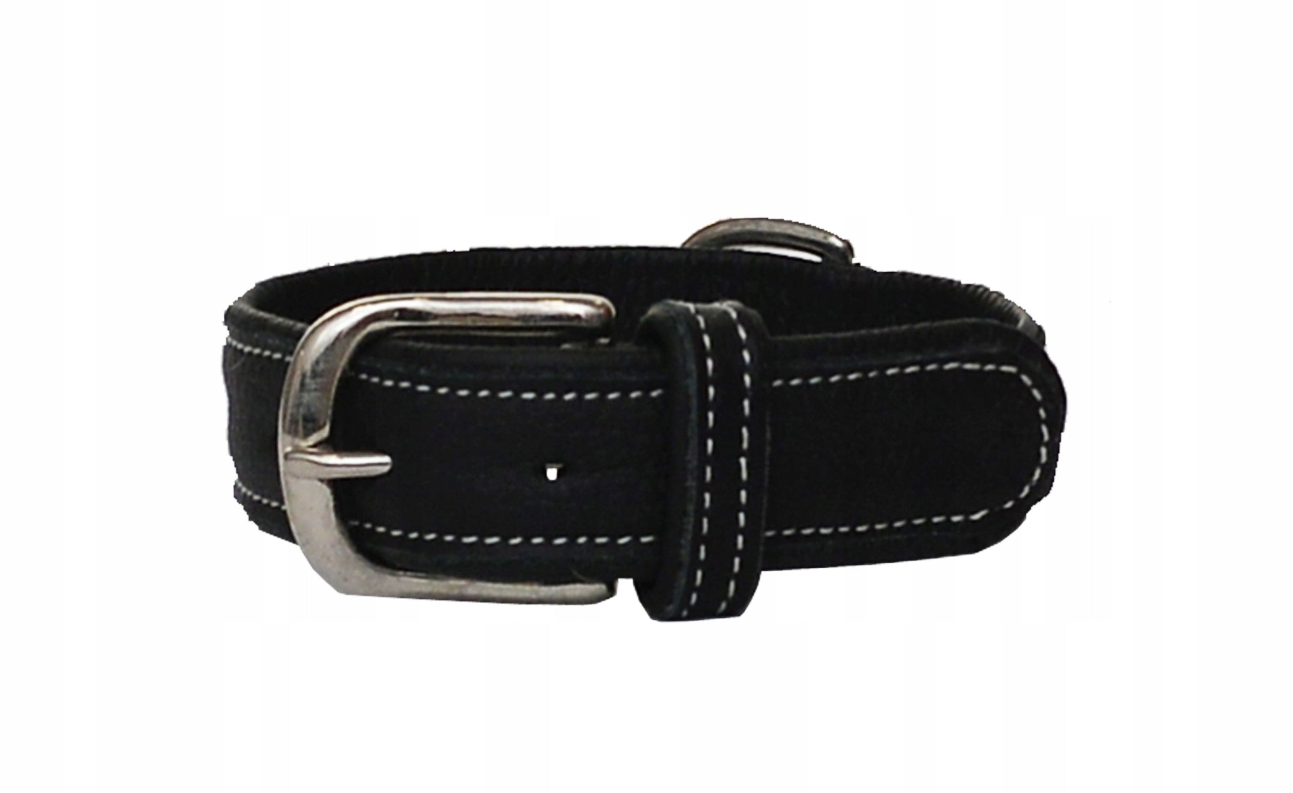 Hundehalsband Amibelle aus Leder mit Zirkonen, schwarz 