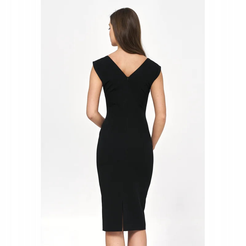 Kleid für Damen S220, schwarz 