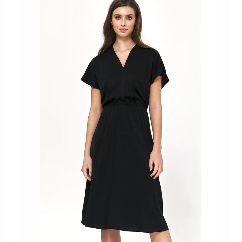 Kleid für Damen S222, schwarz 