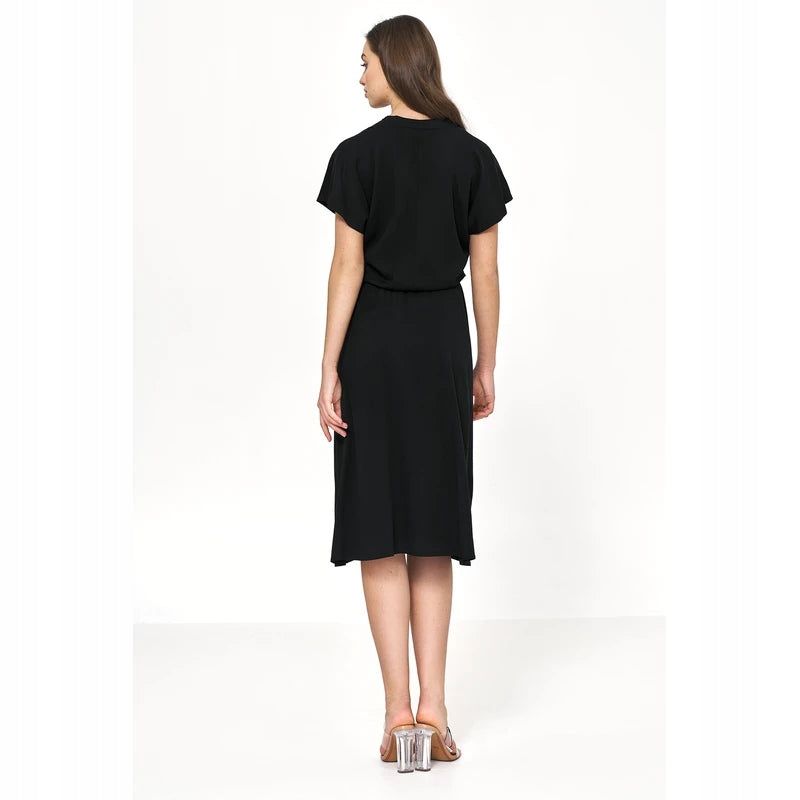 Kleid für Damen S222, schwarz 