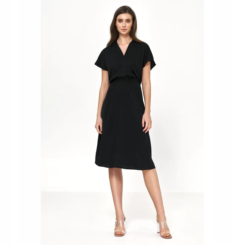 Kleid für Damen S222, schwarz 