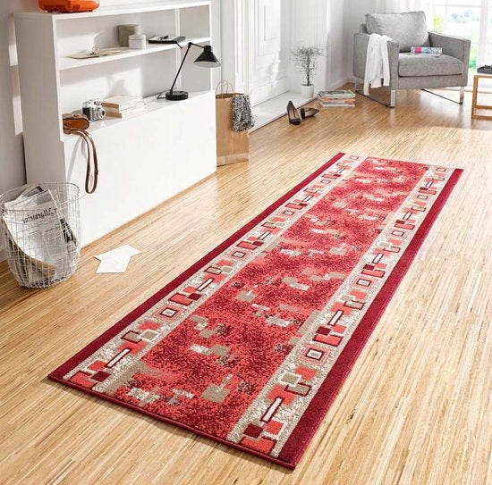 Hanse Home Teppich Cube Rot, 80x450 cm 