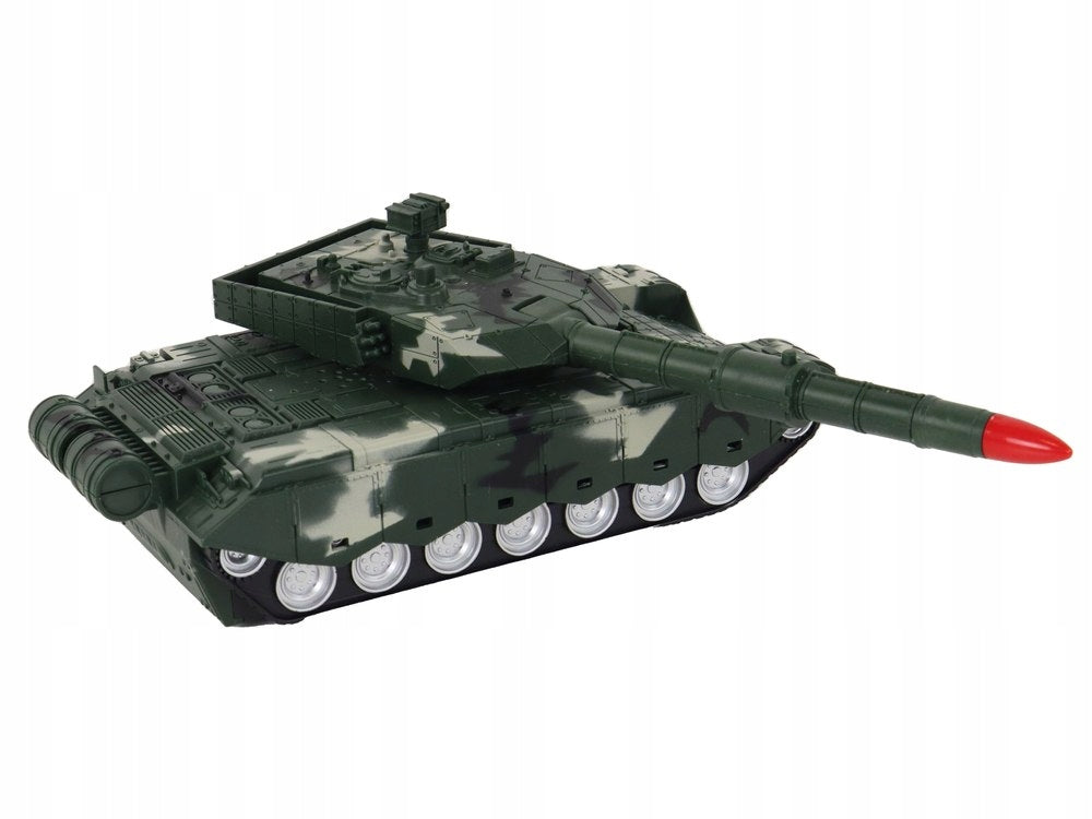 Nuotoliniu būdu valdomas tankas Lean Toys, žalias, 8d.