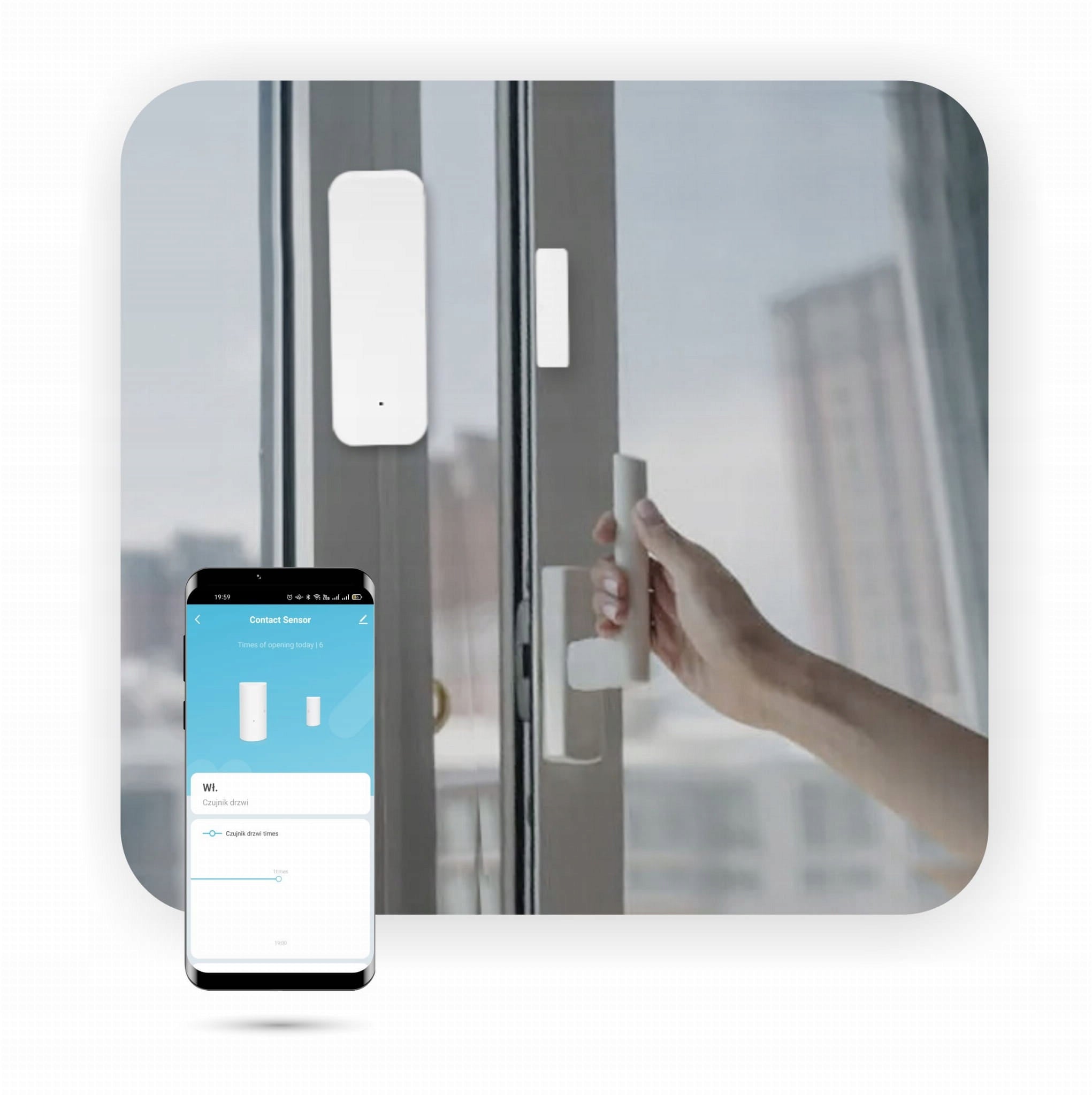 Türöffnungssensor Tuya Zigbee 