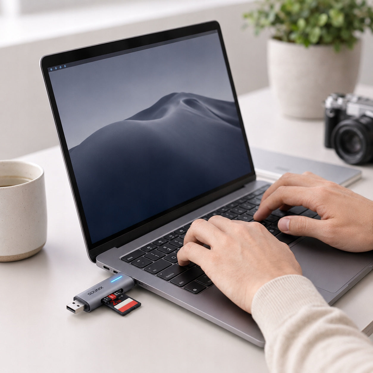 Czytnik Kart SD USB Adapter USB 3.0 USB-C Micro SD Microsd TF 5 Gb/s do 2TB Packaging status original