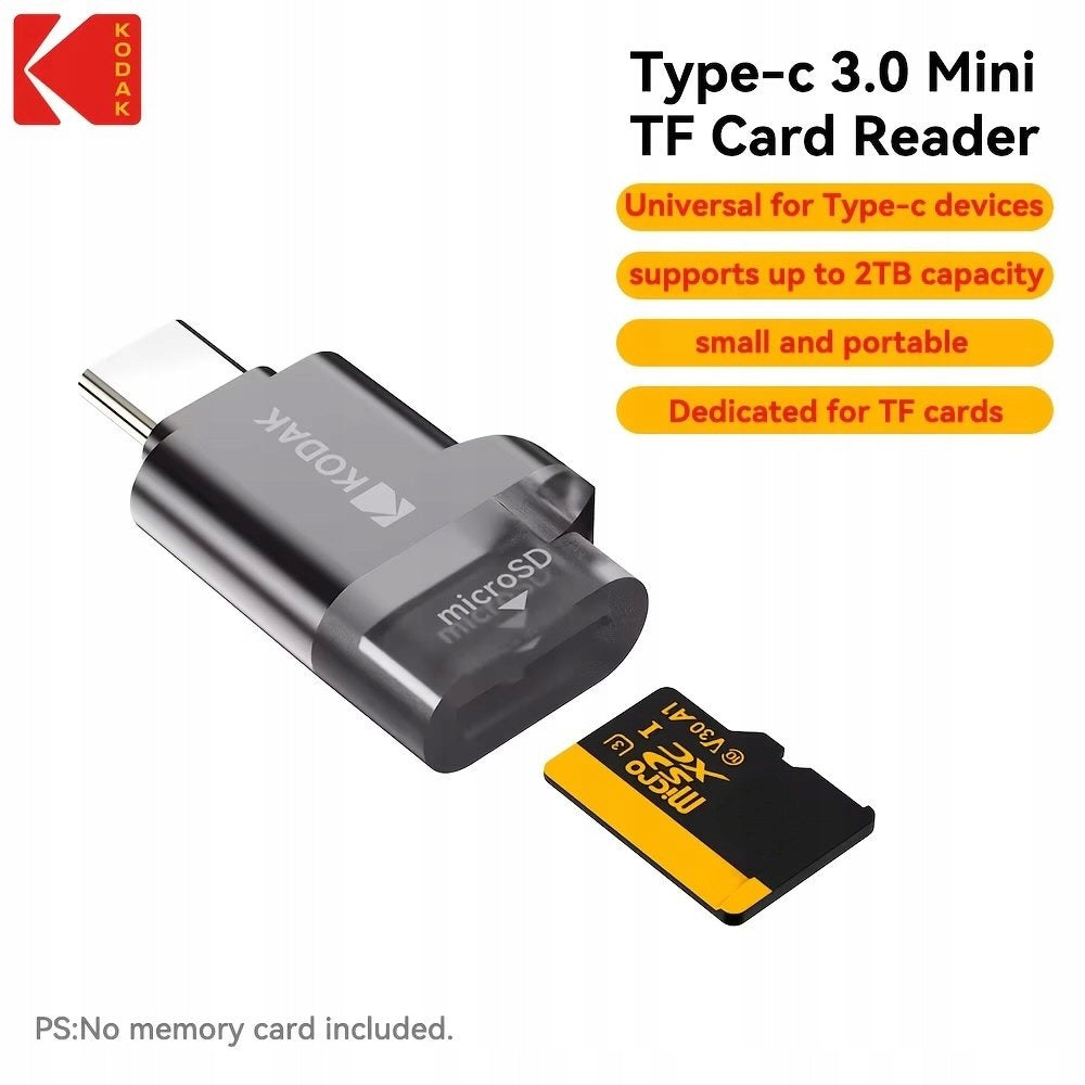 Czytnik kart microSD Kodak Type-C 3.0 microSD Card Reader C100 Packaging status original