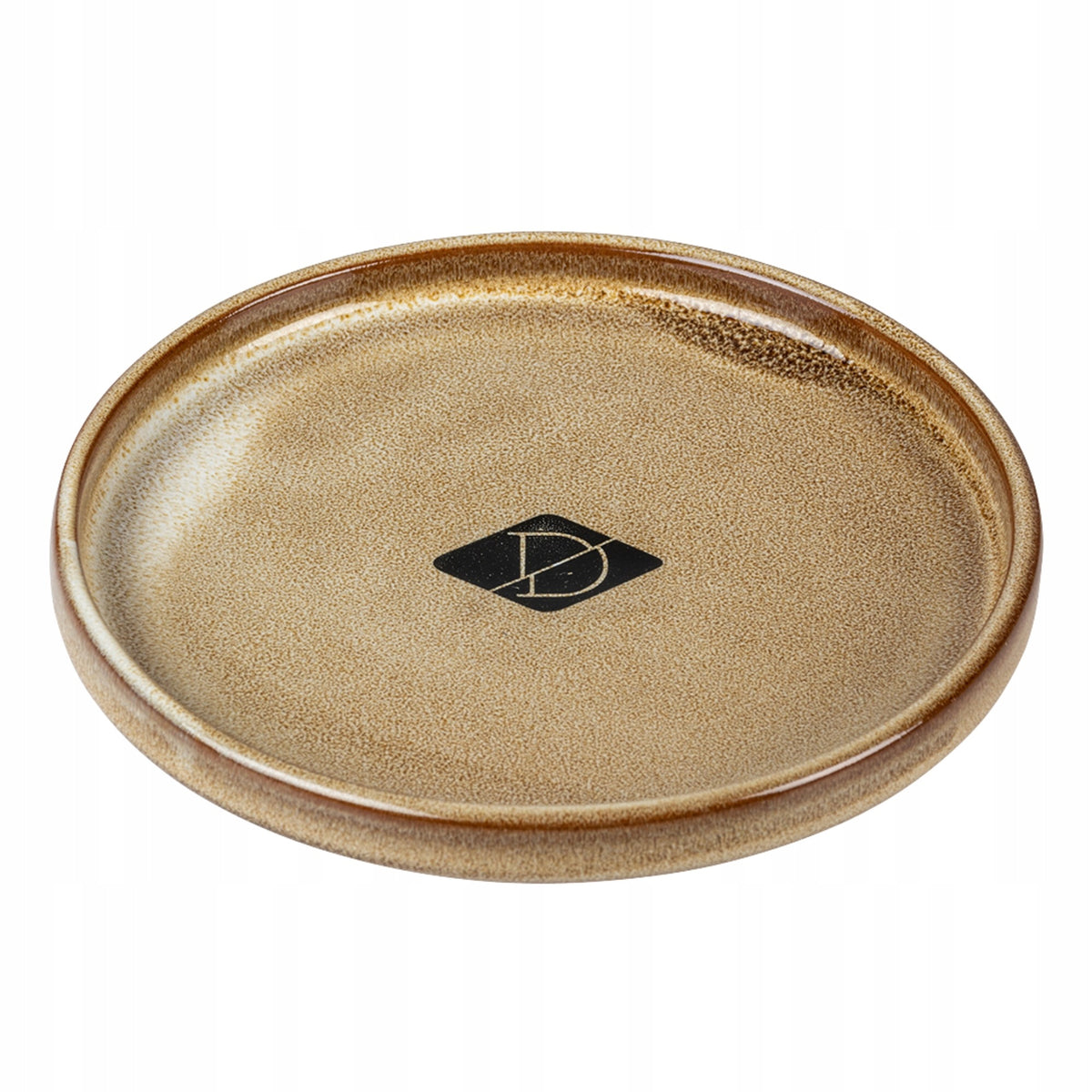 D&D Home Ceramic cat bowl Jasper tile - Brown /13x2 cm