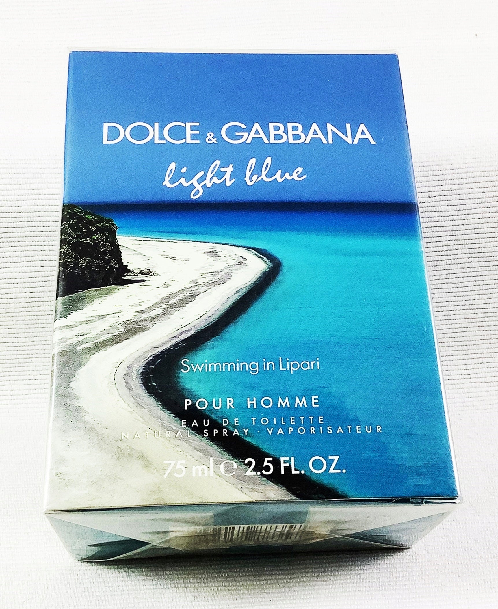 D&G DOLCE GABBANA LIGHT BLUE SWIMMING IN LIPARI 75ML EAU DE TOILETTE UNIQUE Manufacturer code 737052883571