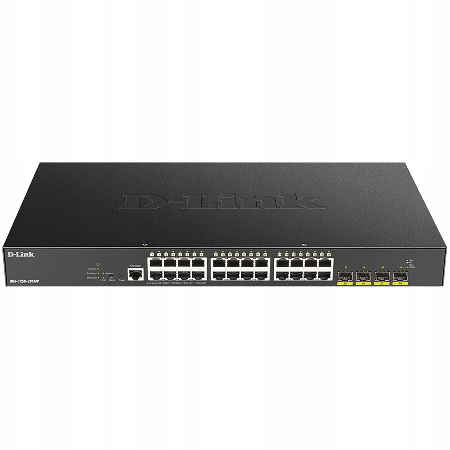 D-LINK 24-Port Gigabit PoE Switch 10G SFP+, 370 Watt
