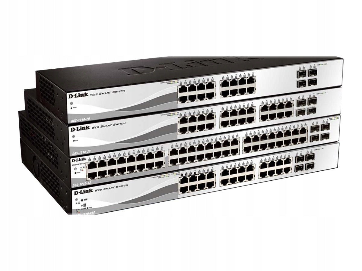 D-LINK 28-Portový Smart Switch Layer2 s PoE