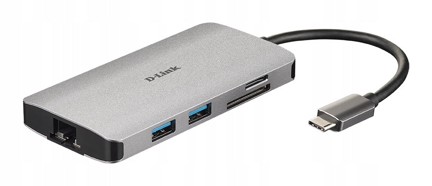 D-Link 8-in-1 USB-C Hub with HDMI/Ethernet/Card Reader/Power Delivery Manufacturer D-Link