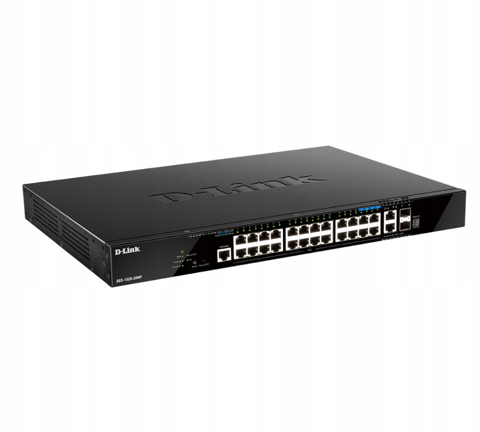 D-Link DGS-1520-28MP Špičkový Multi-Gigabitový PoE Switch Packaging status original