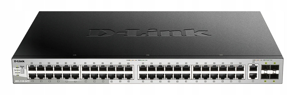 D-Link DGS-3130-54TS/E Network Switch Managed L3 Gigabit Ethe...