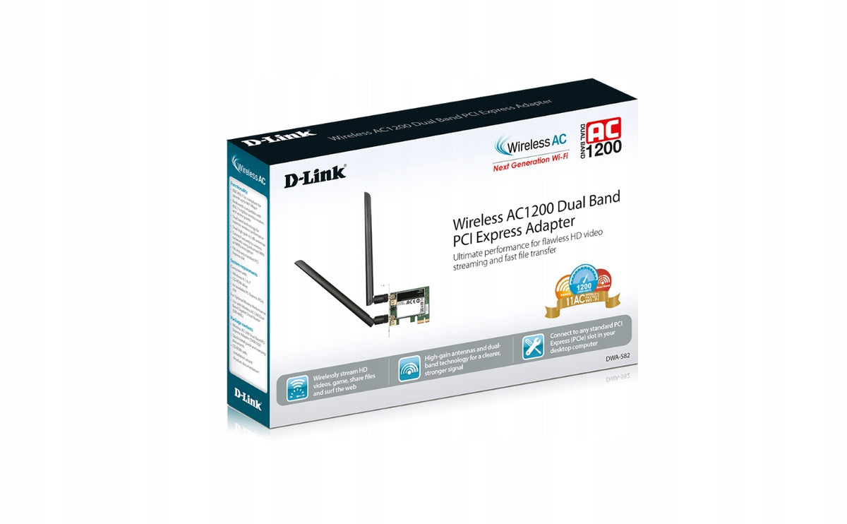 D-Link DWA-582 – PCI Express stolní adaptér (Rev. B) Manufacturer code DWA-582/RU/B