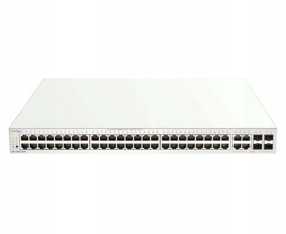 D-Link Nuclias DBS-2000-52MP 52-Port Gigabit PoE+ L2 Managed Switch