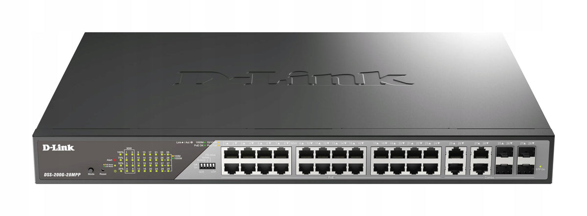 D-Link Switch Smart 28 portů Gigabit PoE (24 x