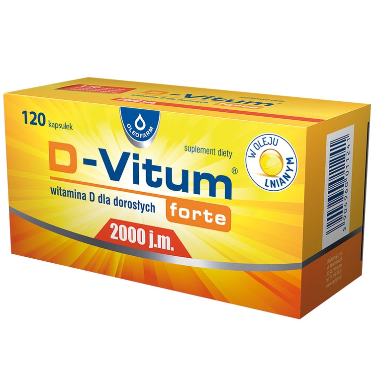 D-Vitum Forte 2000 IU vitamin D 120 capsules