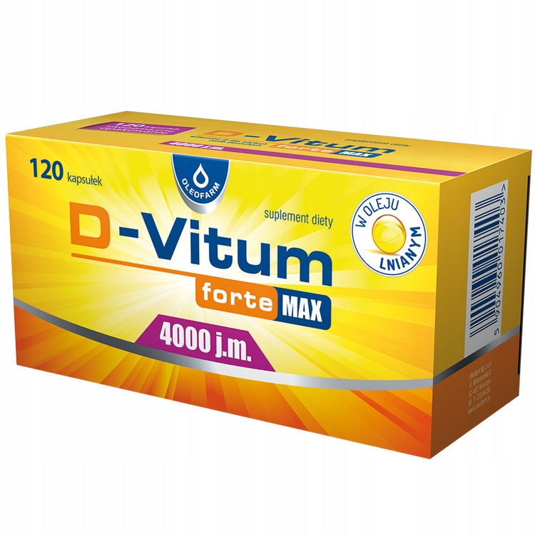 D-Vitum Forte Max 4000 IU,120 capsules