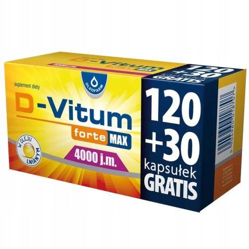 D-Vitum forte Max 4000 IU 150 kaps.