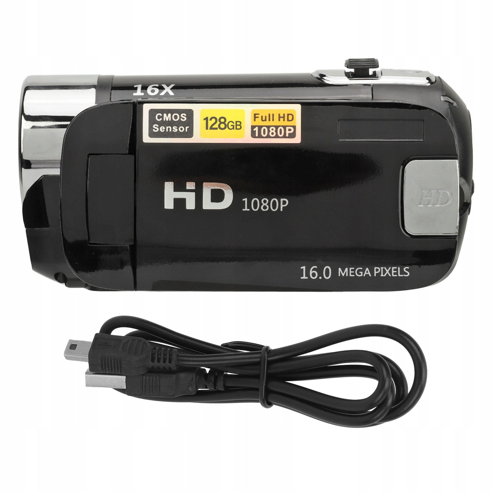 D90 1080p 16MP Digital Camera 2,4 Inch Rotatable Screen Camera 16x HH Model 4715JNNG