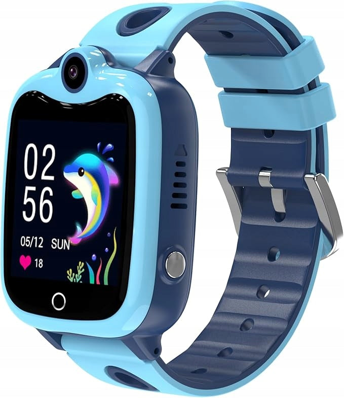 DA216 Children's Smartwatch 4G GPS Connection SOS Camera Wi Fi Blue