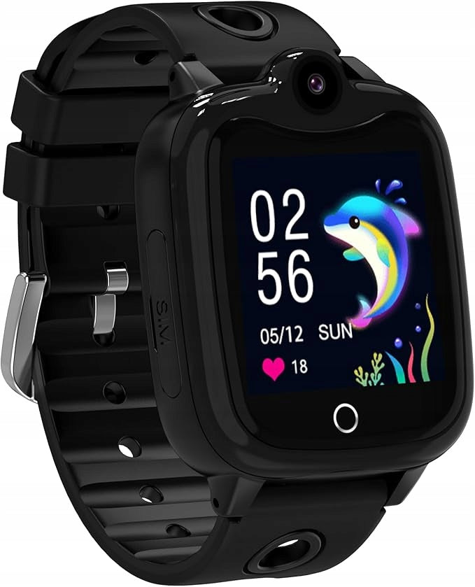 DA217 Children's Smartwatch 4G GPS Connection SOS Camera Wi Fi Black