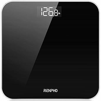 DA502 Bathroom Scale Digital RENPHO LED 180 kg Tempered Glass Black