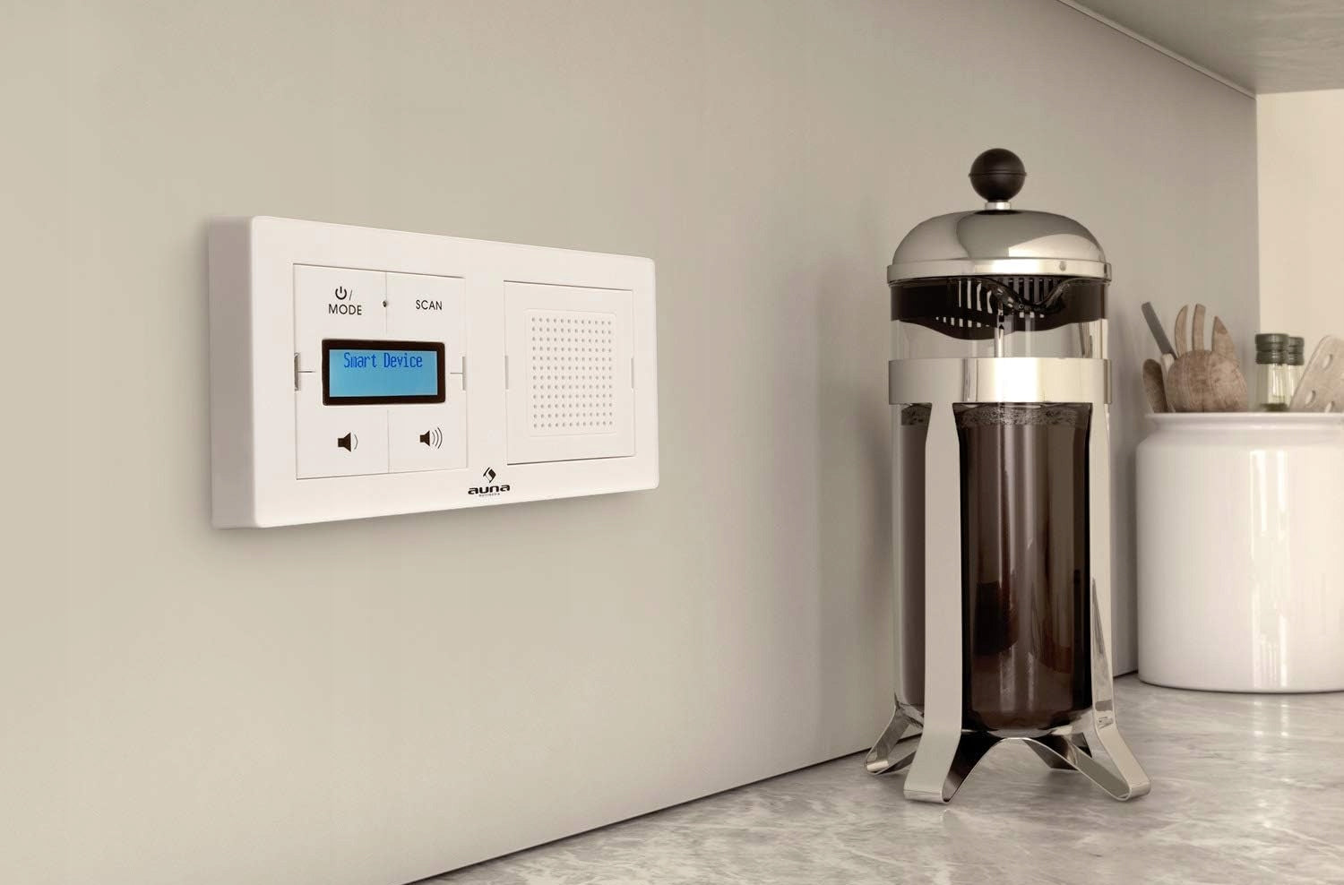 DAB+ Digital Flush Mount Radio with Bluetooth Bathroom Kitchen Flush Mount UP1 Packaging status original