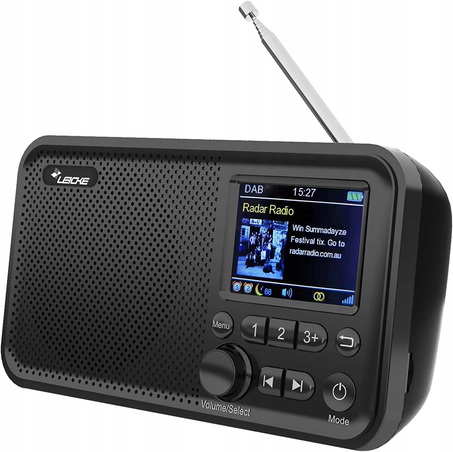 DAB+, FM, BLUETOOTH Leicke B0B321H9B8 Battery Radio