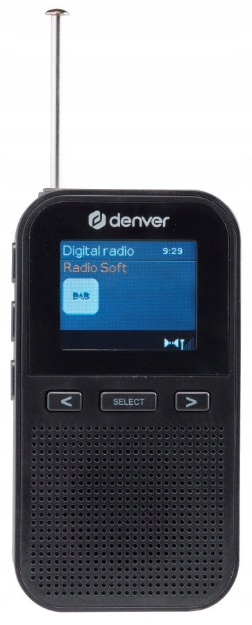 DAB+ FM Pocket Battery Radio Denver DAH-126 Batteries included no