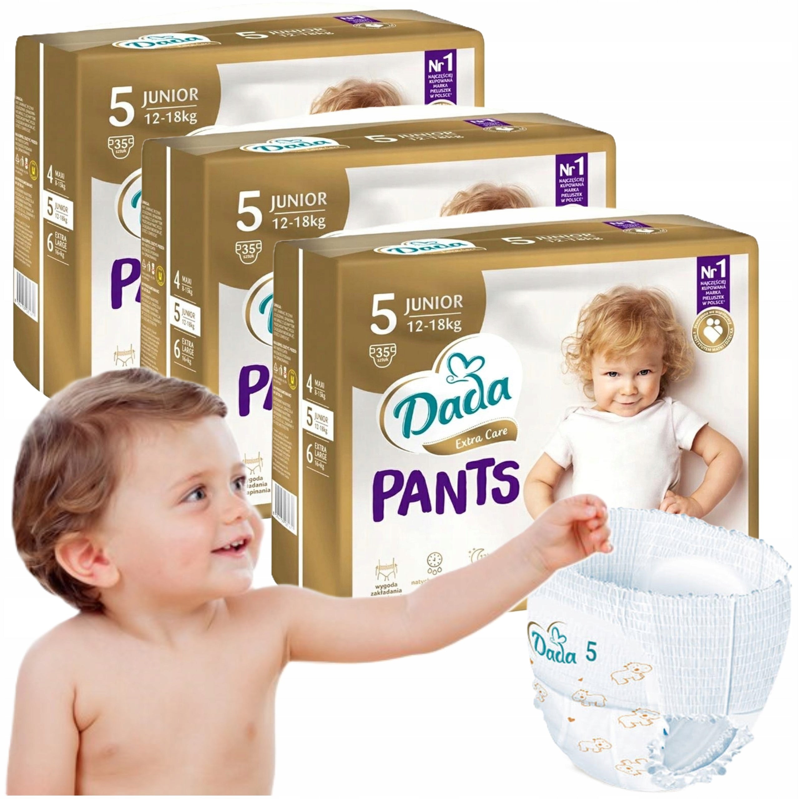 DADA PANTS 5 diapers DADA EXTRA CARE diapers 105pcs