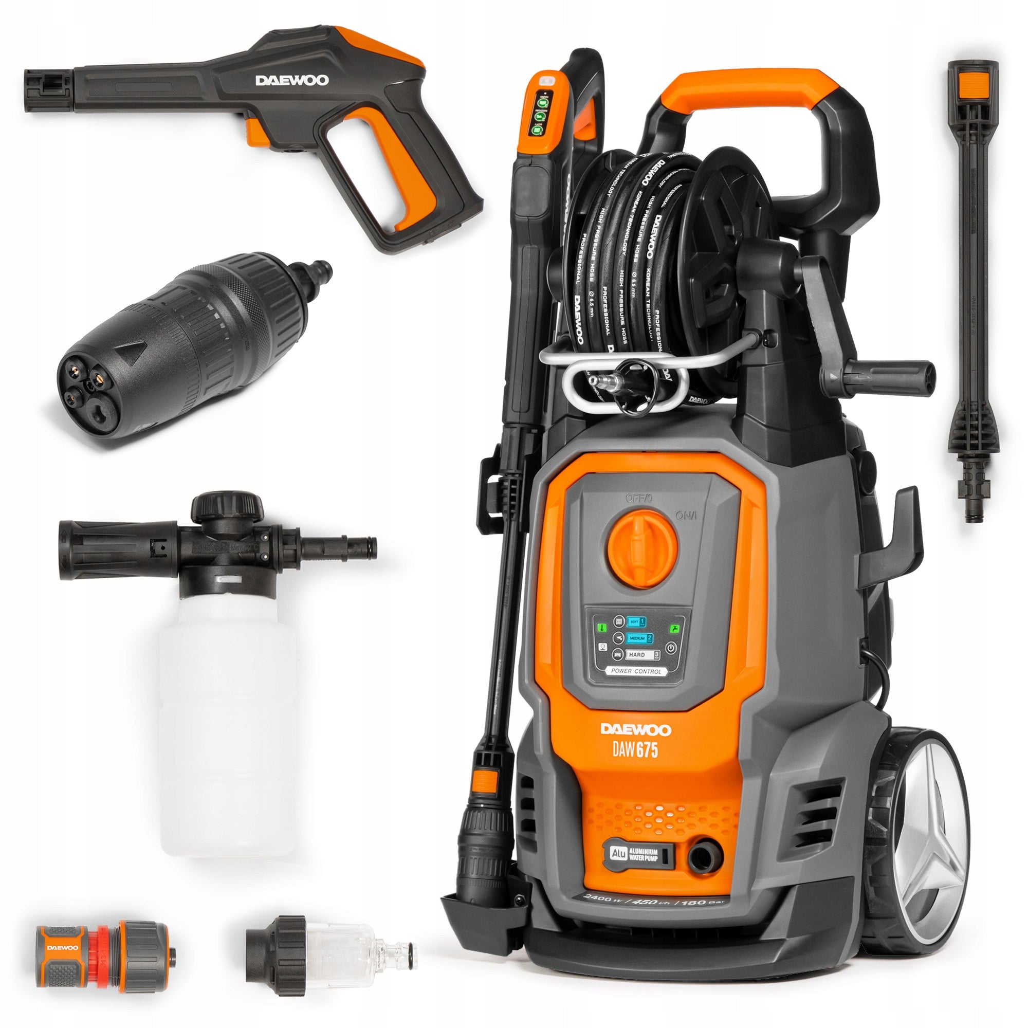 DAEWOO High pressure washer DAW 675 Gun with REMOTE CONTROL system