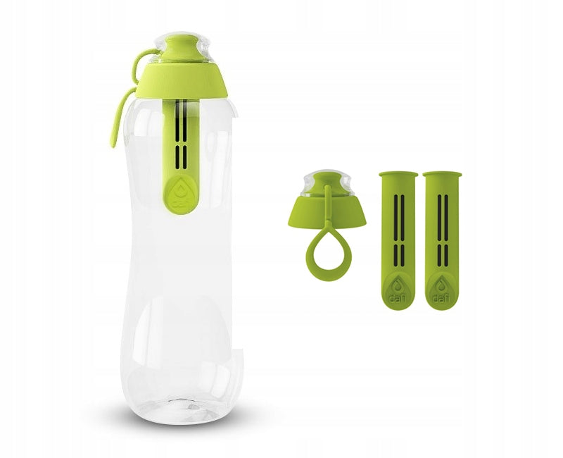 DAFI 0,5L filter bottle with 3 filters GREEN