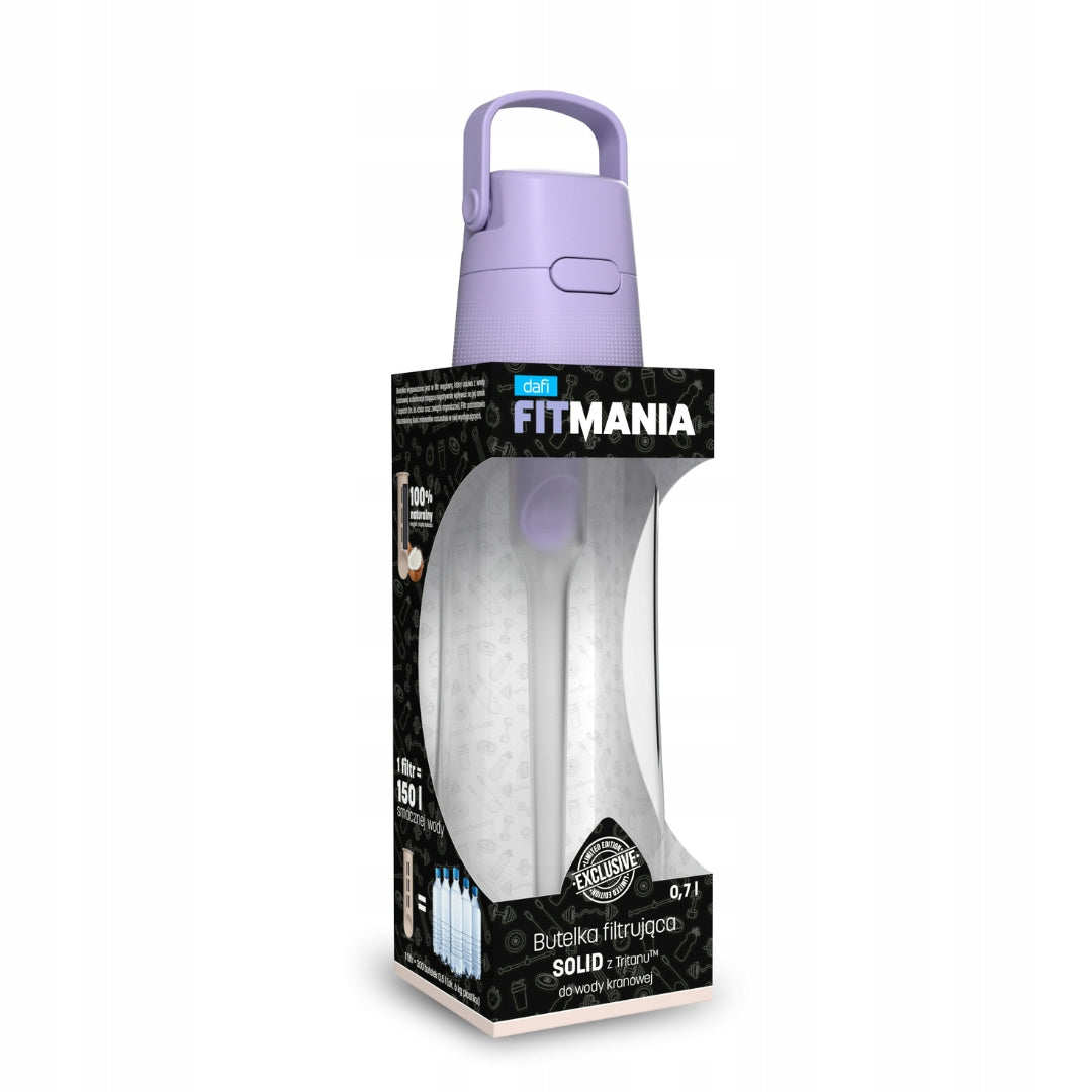 DAFI FILTER BOTTLE SOLID 0,7L LAVENDER + FITMANIA CARTRIDGE